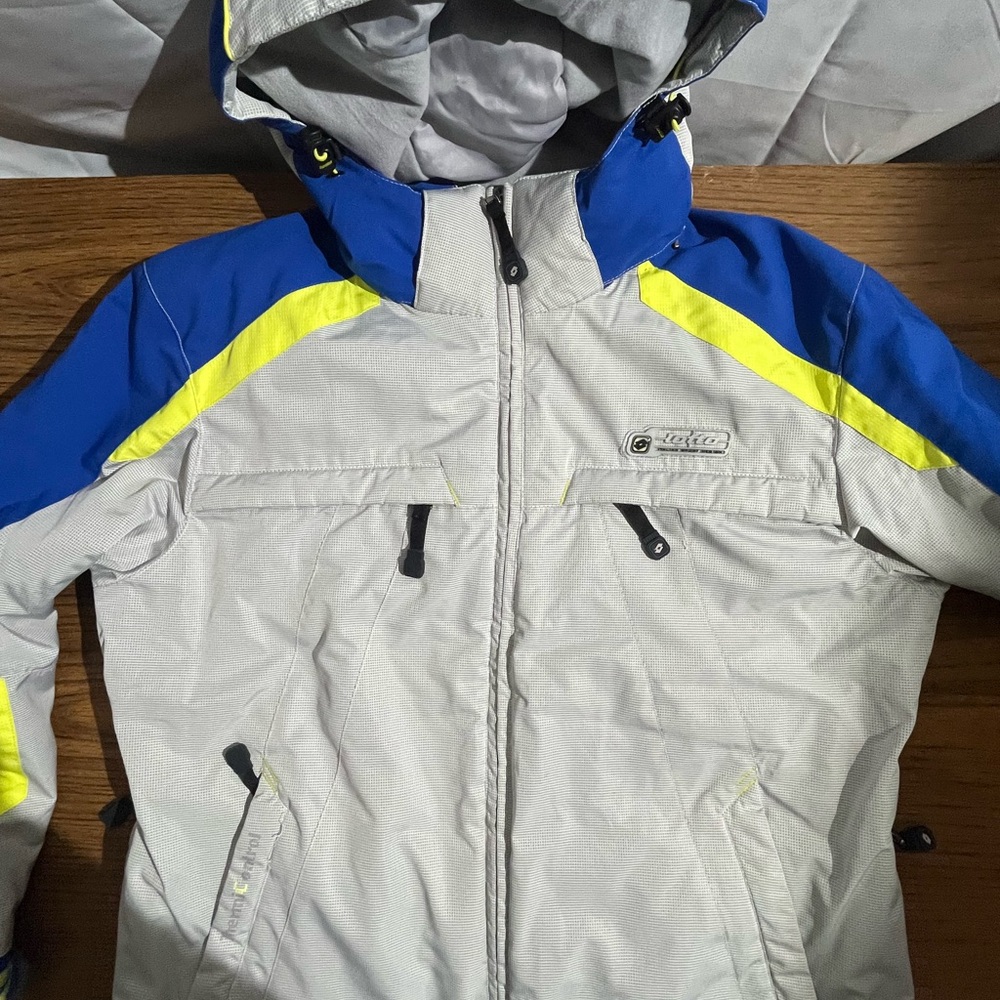 LOTTO Italian Sport Design Thermi Control Sz M Zip Pocket Snow Ski Jacket